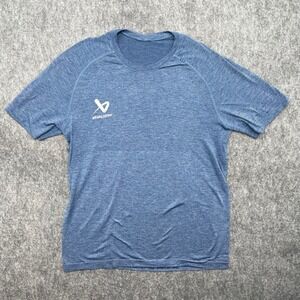 Lululemon Shirt Mens Medium Blue Athletic Training Movement Is Medicine